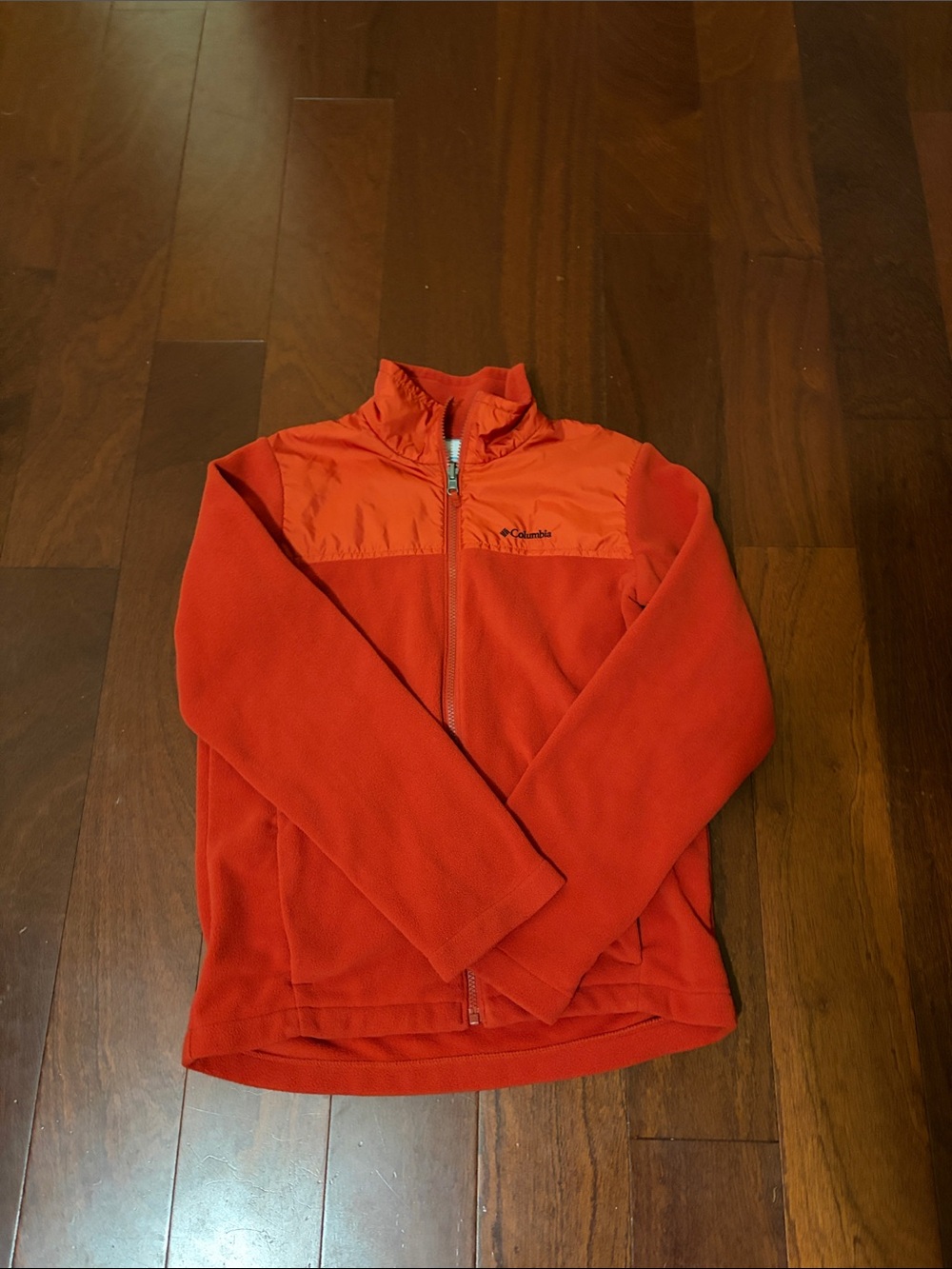 Columbia Orange Kids' Full-Zip Fleece Jacket